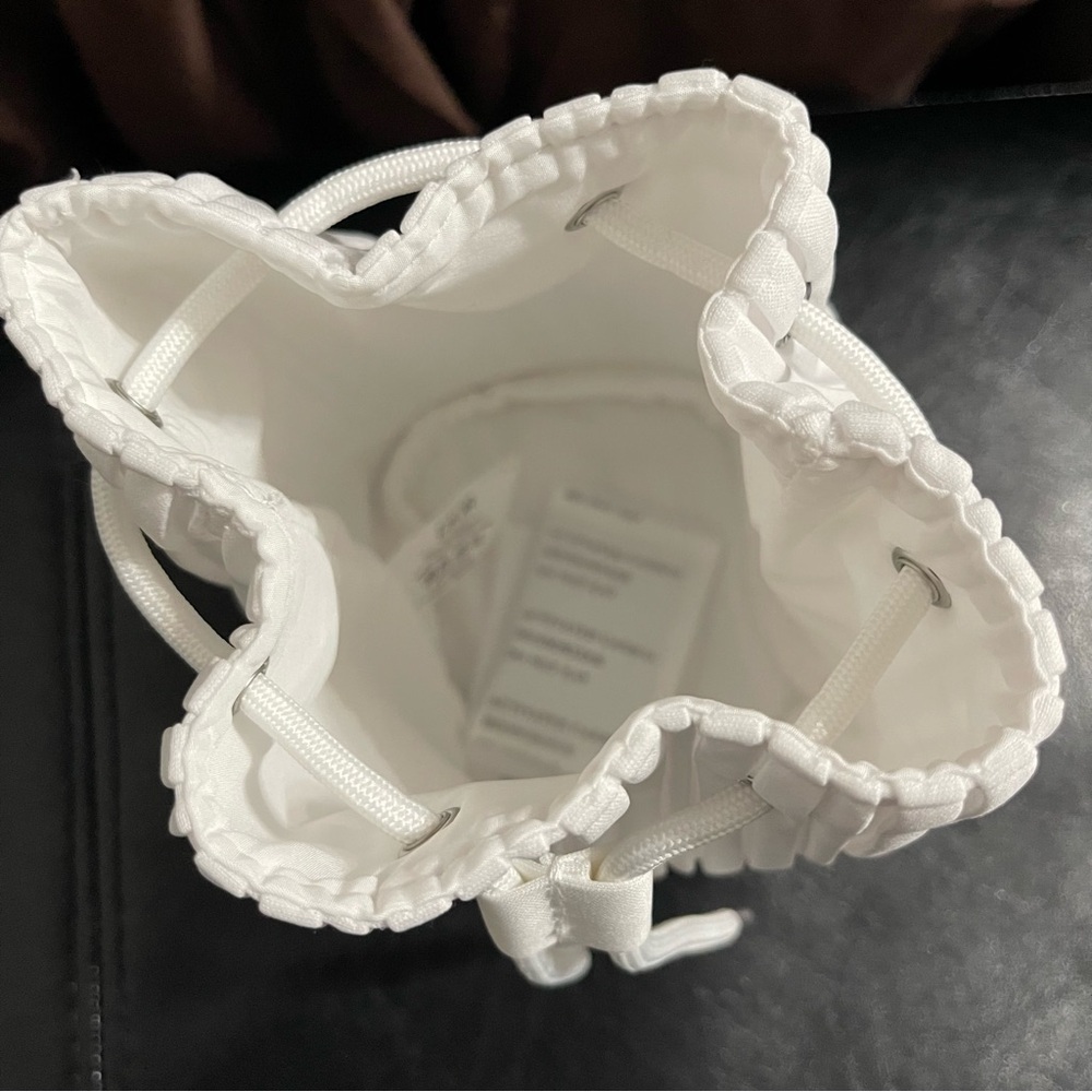 Dior White Quilted Drawstring Backpack - Picture 7 of 9